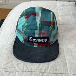 Supreme plaid hat